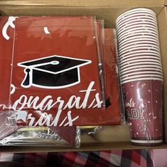 2026 Complete Graduation Kit For 25 Guests Maroon And Gold