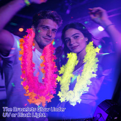 Mega-L 12 Pcs Glow in the Dark Party Necklace, Glow in the Dark Party Supplies,