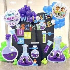 6PCS Science Party Decorations Balloons/STEM Science Decor with Lab Test Tube…