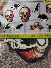 Creepy Carnival Haunted House Halloween Party Wall Decoration Paper Cutouts
