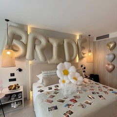 40 Inch Beige BRIDE Balloons Bachelorette for Bridal Shower, Cream White Sand…