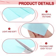 2pcs Crepe Paper Roll Crepe Paper Decor 3.3ft Long 20 Inch Wide, Light Blue