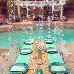 Under the Sea Party Decorations White Bubble Garlands Little Mermaid Birthday