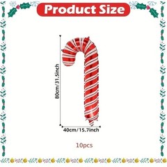 Christmas Candy Cane Foil Balloons Party Holiday New Year Xmas Tree Decorations