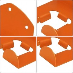 Tool Hook for Wall Mounted Garage Organizer Bracket 15cm Orange Metal Design