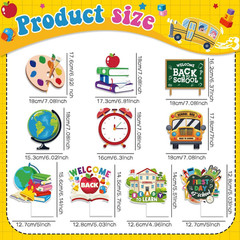 Back to School Decorations-Watch Out Preschool Banner, Hanging Swirls and Honeyc