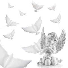 12-Pack Balloons Memorial Release in , Biodegradable White Angel Lanterns8151