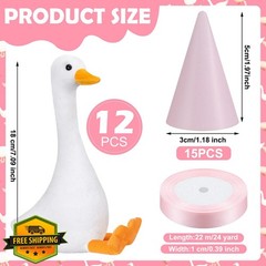 Blueweenly 12 Sets Silly Goose Birthday Decor 1st Adopt a Goose Party Favor G…