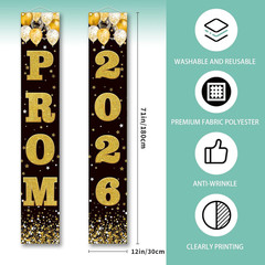 Prom Decorations Prom 2026 Graduation Font Porch Welcome Sign Class of 2026 Grad