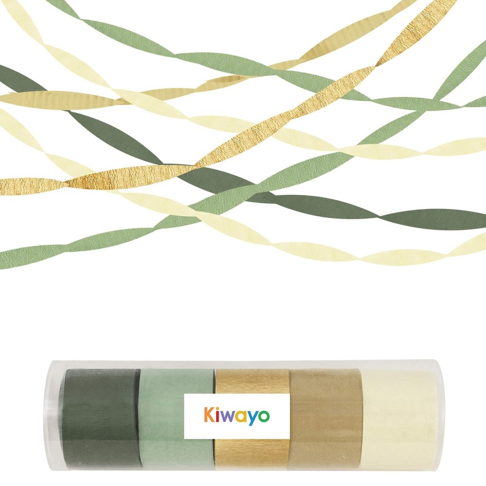 Kiwayo Birthday Baby Shower Decorations, Sage Green Gold 1- &