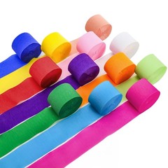 48 Rolls Crepe Paper Streamers 3936 ft Pastel 1.8 Inch x 82 ft/Roll Flower DIY