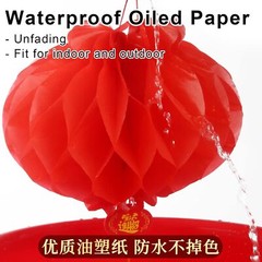 30Pcs Chinese Round Hanging Red Paper Lanterns Decorations 2024 New Year Decor