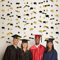 Graduation Decorations 2026 Graduation Hat Diploma Star Garland Banner Bunting S