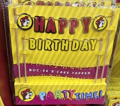 NEW Buc-ee’s Happy Birthday Cake Topper Bucees Sealed