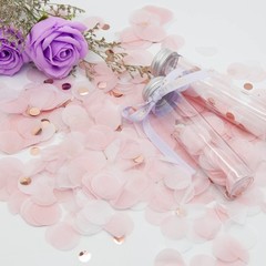 1.76oz Round Tissue Confetti Glitter Rose Gold Pink White Party Decorations