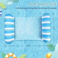 2 Pack Pool Float Adults 4-in-1 Water Hammock Float,Saddle, Drifter,Lounger I…
