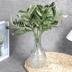 JJUNW 5 Pcs Artificial Plants 11 inches x 5.3 x 0.7 inches, Green