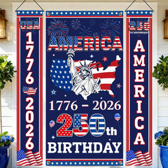 3 Pcs 250 Years of Freedom Decorations, 4Th of July Decorations Outdoor, 250 Ann