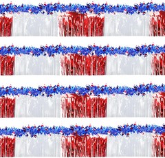 8 Pcs 4th of July Parade Float Patriotic Decorations, Independence Day Red White