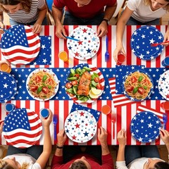 4th of July Decorations, 119PCs Fourth Party 250th Anniversary Patriotic