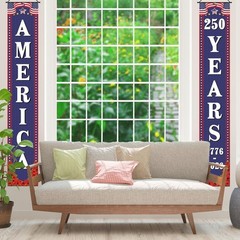 250th Anniversary USA Decorations Outdoor Patriotic Banner Set for Home