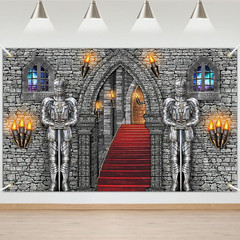 Medieval Banner Knight Castle Backdrop Castle Backdrop Medieval Party Decoration