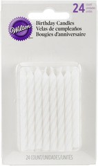 Wilton White Birthday Candles, Happy Candles For EACH,