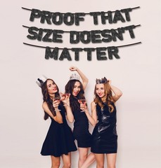 LVUPKFF Pre-Strung Funny Bachelor Party Banner – Black Glitter Paper – Bachel…