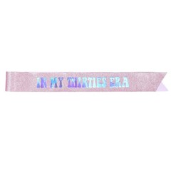 Birthday Sash for Women: Iridescent Shoulder Stole – in My Thirties