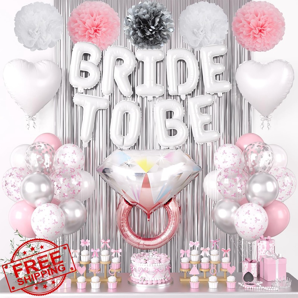 Dagelar Bachelorette Party Decorations Silver White