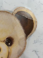 VTG 1982 Beistle Co USA Teddy Bear Die Cut Party Decor Honeycomb Baby Shower