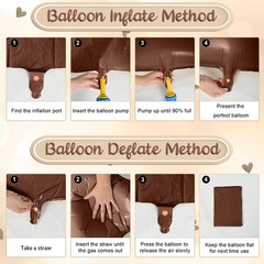 40 Inch Number 1 Balloon Decor, Cream Brown Foil Neutral Heart 1 Balloons wit…