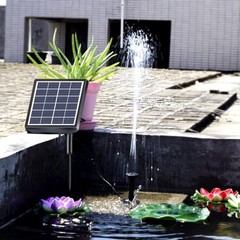 Solar Fountain Pump with Multiple Nozzle Options for Outdoor Aesthetics