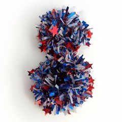 2 PCS Cinrobiye DIY 4th of July Umbrella Patriotic Decoration Parade Craft Set