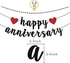 Happy Anniversary Banner Anniversary Party Decorations We Still Do Happy Wedding