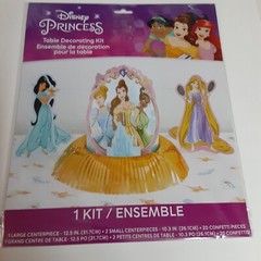 Disney Princess Table Decorating Kit Birthday Party Decoration 3pcs + Confetti