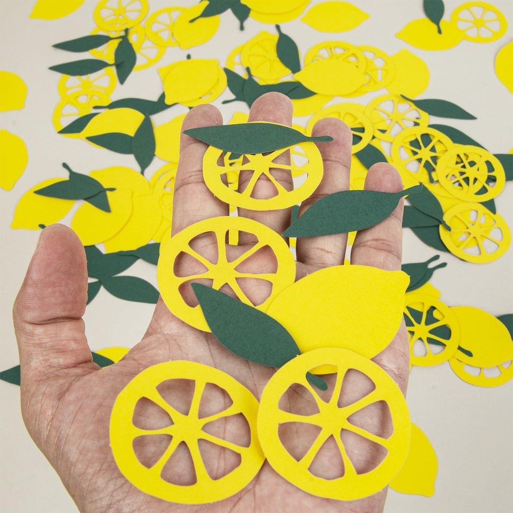 200 PCS Lemon Confetti for Lemonade Party Baby Shower Bachelorette Table