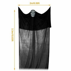 10.8′ Halloween Haunted House Ghost Hanging Decoration Skeleton Skull Home Decor