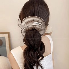 Set of 2 soft satin headbands in random colors