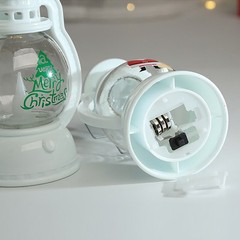 4Pcs LED Electronic Candle Christmas Decoration Santa Snowman Portable Oil Lamp