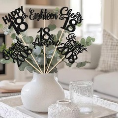 Happy 18th Birthday Centerpiece Sticks 2008 Table Floral Decorations 12 PCS