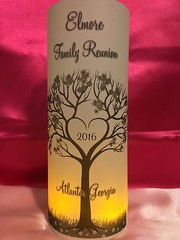 10 Personalized Family Reunion Vellum Luminaries Table Centerpieces Decoration A