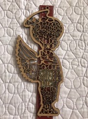 Handcrafted «Angel de la Guarda» Wood Angel Prayer Wall Hanging Gift To Child Lg