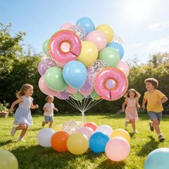 Pastel Balloons -12inch Macaron Pink Blue Green Purple Yellow Pastel Rainbow …