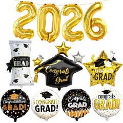 Graduation Decorations 2026 Graduation Balloons Set – Pack of 11 | Big, 28 In…