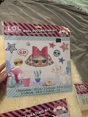 LOL SURPRISE Glam WALL DECORATING Decor Craft Kit Stickers Birthday Party New