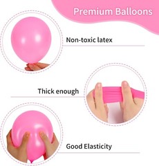 129pcs Premium Latex Different Sizes 18,12,10,5 Inches Balloons for Garland Arch