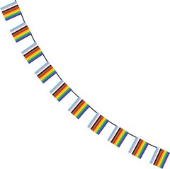 Progressive Pride Month Theme Party Hanging Decoration Mini Flag Banner