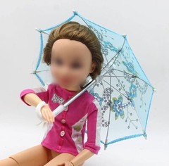 Mini Fancy Umbrella for Ludo Gopal Ji Birthday Decor Random Color Set of 2