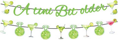 Martini Party Decorations Set for Adults, a Tini Bit Older Birthday Theme Kit wi